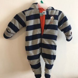 Boy's SNOW SUIT ROMPER WINTER  size 12 month
